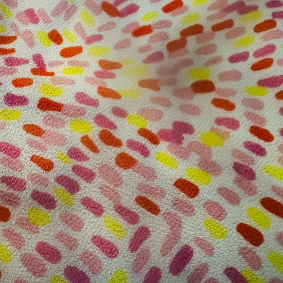 Janie and Jack Pink, Orange, Yellow and White Patterned Sleeveless Jumper Size 4 - Picture 10 of 11